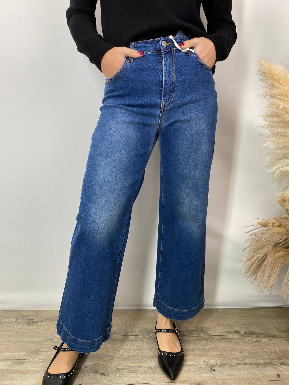 jeans palazzo Haveone elasticizzato